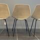 A barrel chair by Pierre Guariche, Steiner, vintage beige fabric from the 1950s.