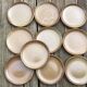10 Assiettes plates Grès de Brenne France