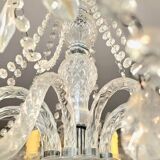 Glass chandelier with polypropylene arms – 9 lights