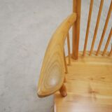 Rocking chair by Albert Haberer for Hermann Fleiner Wingback