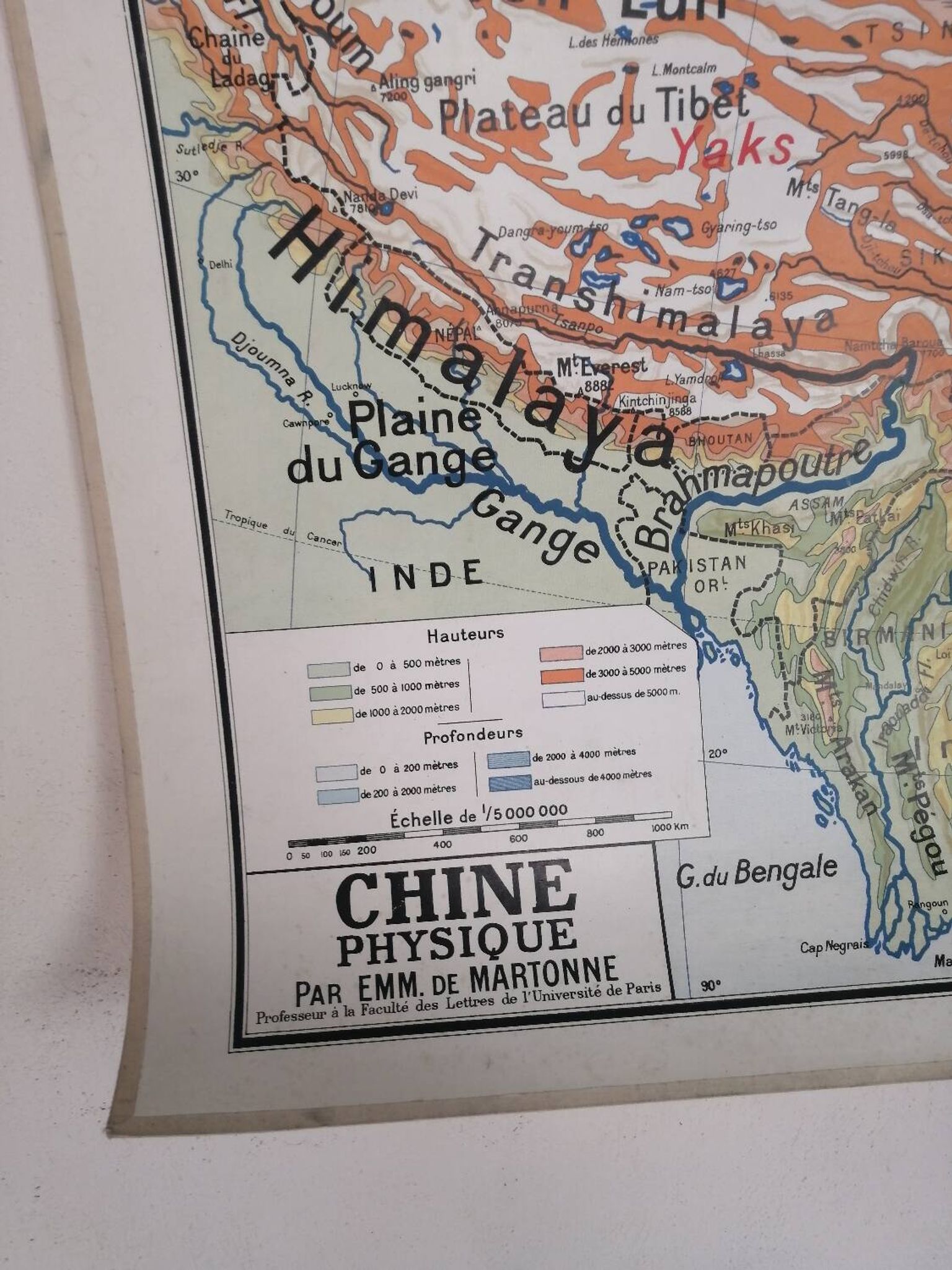 Vintage school card: China n°52 Vidal Lablache.