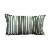 Housse de coussin à rayure vert sauge