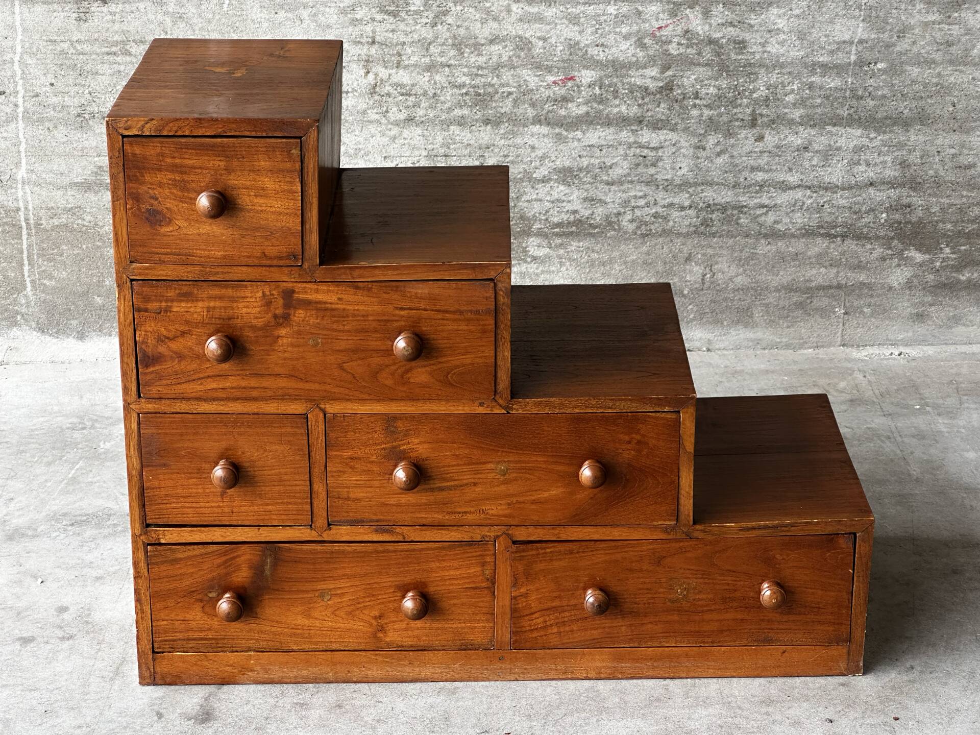 Mid-Century Japanese staircase furniture in solid wood