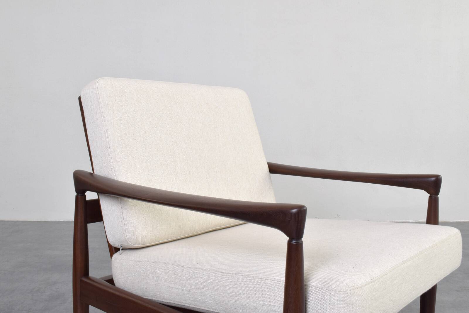 Fauteuil lounge Kolding en teck, style Mid-Century, conçu par Erik Wørts pour IKEA, années 1960