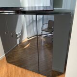 Black lacquered cabinet by Kazuhide Takahama for Cassina, 1980