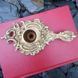 Brass cellar rat candle holder