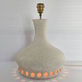 Vintage 1970s orange enamel lamp