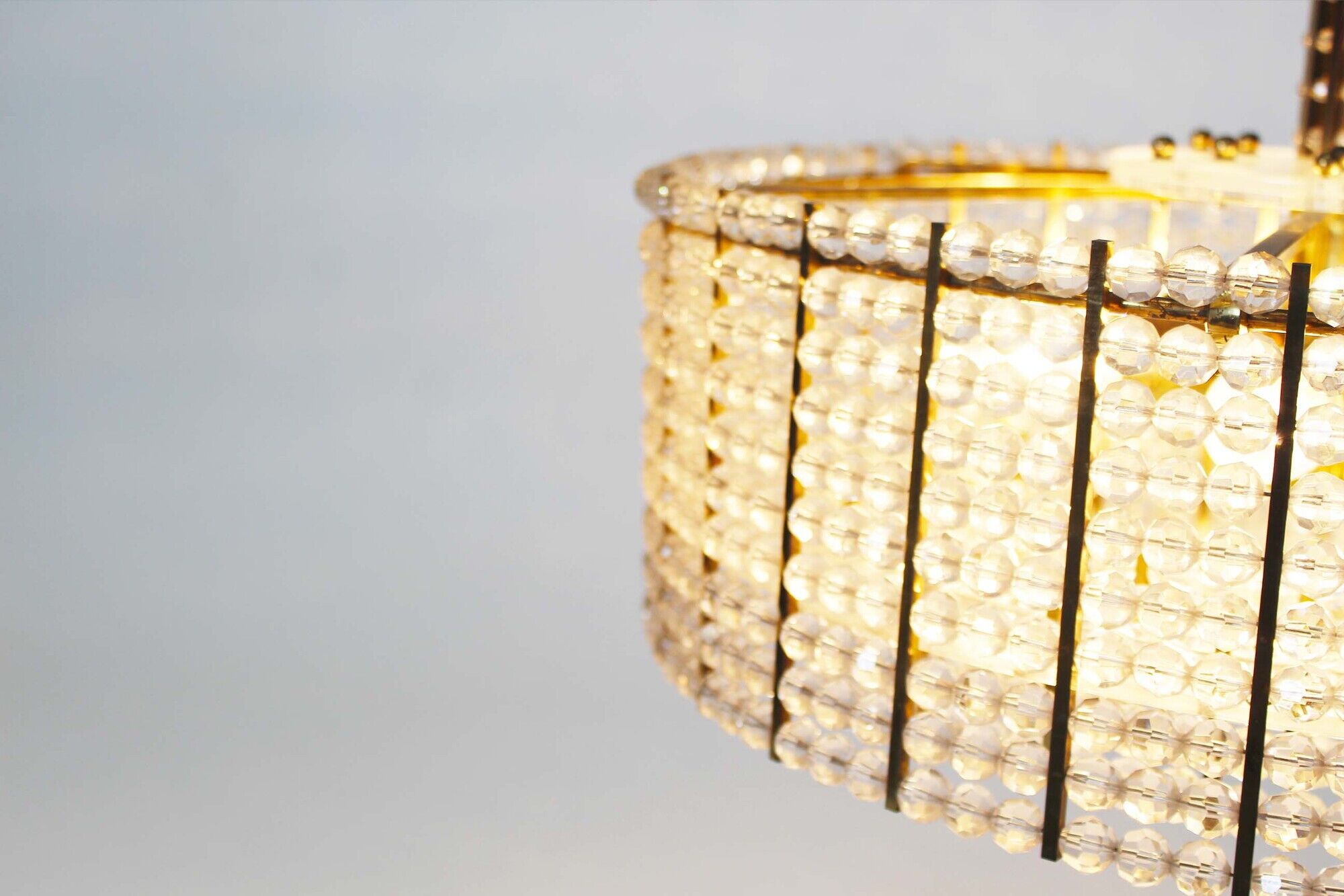 Vintage chandelier by Emil Stejnar for Rupert Nikoll Austria 1960's