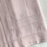 Antique linen and cotton towel dyed in soft pink