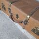 Travel malle / suitcase period 1940/50 drinks and brass