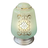 Green vintage globe table lamp