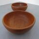 Mid-Century Danish Solid Teak Bowls, 1960s, Set of 2