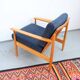 Vintage retro armchair from the 60s-70s in teak, Mid-Century style.