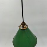 Old enamelled sheet metal lamp