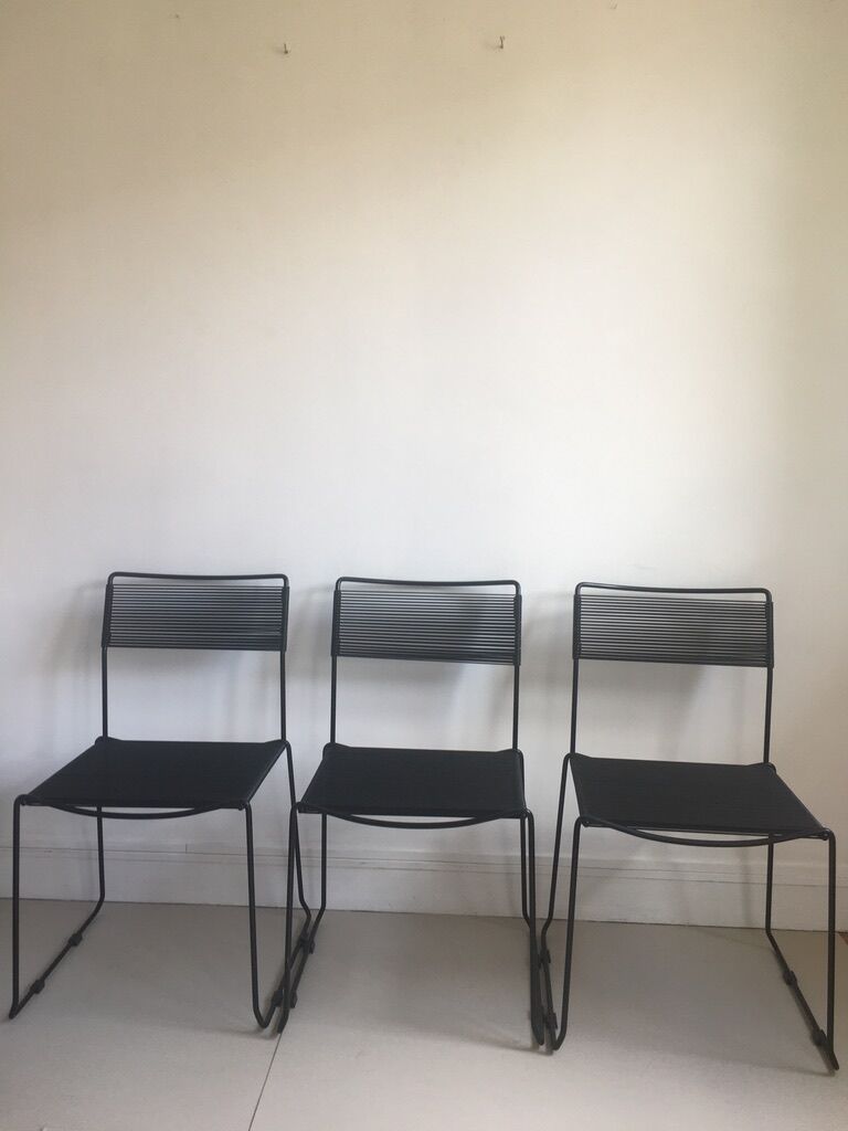 Three scoubidou chairs "Luge"