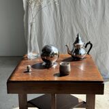 Petit sucrier argenté vintage boule