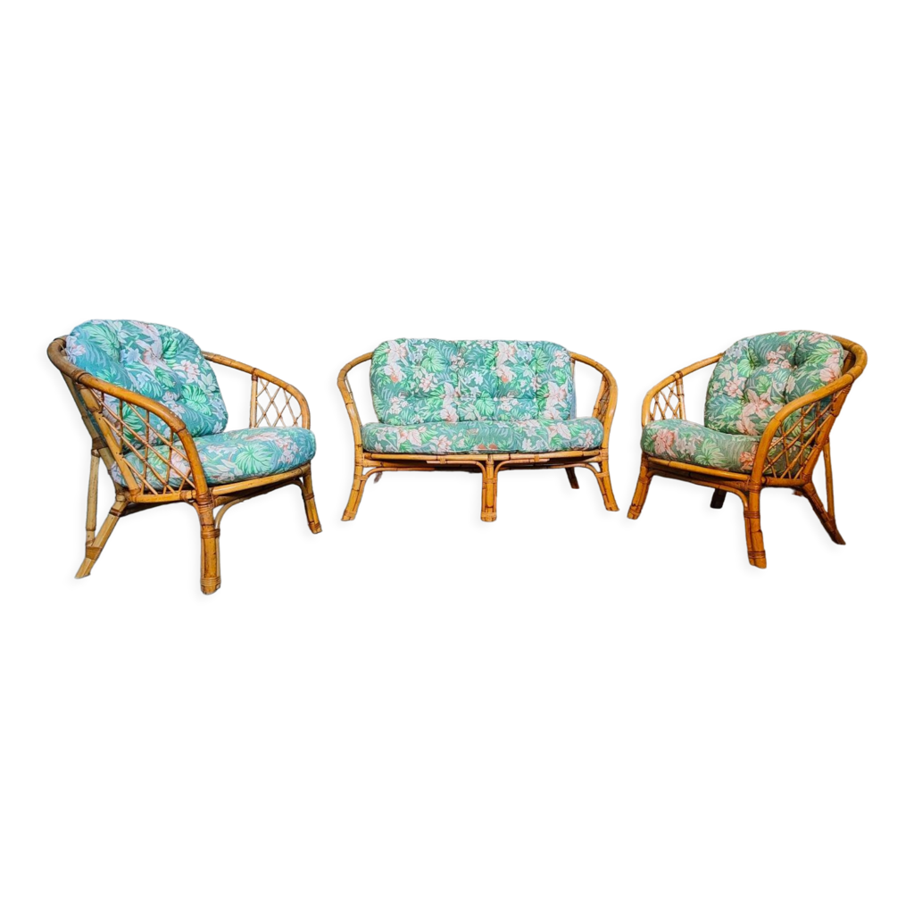 Salon Rotin Vintage Occasionnull