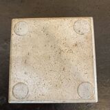 Cerrie Nestore travertine ashtray and table lighter set