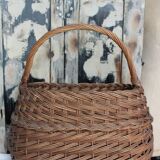 Racing vintage 1960s wicker basket