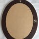 Classic white wood oval mirror 49,50 x 40cm
