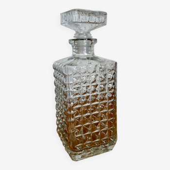 Vintage glass whisky decanter