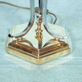 Vintage brass table lamp in Hollywood Regency style from the 50s/60s.