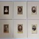Set of 6 old photographs, oval and rectangular studio portraits from the 19th century