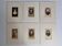 Set of 6 old photographs, oval and rectangular studio portraits from the 19th century