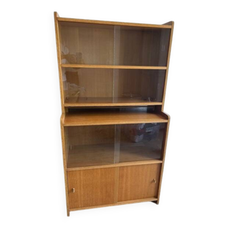 Bibliothèque vitrine années 60