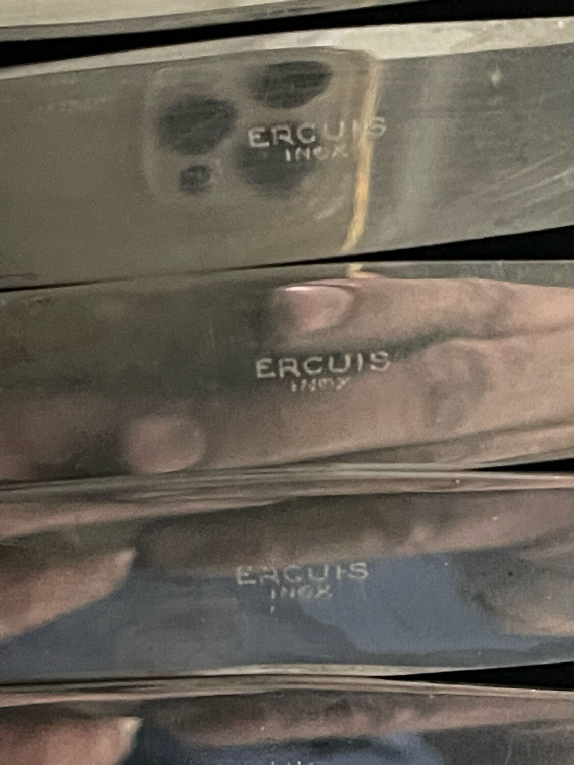 Ercuis cutlery set 131 pieces in metal Louis XV style, rocaille