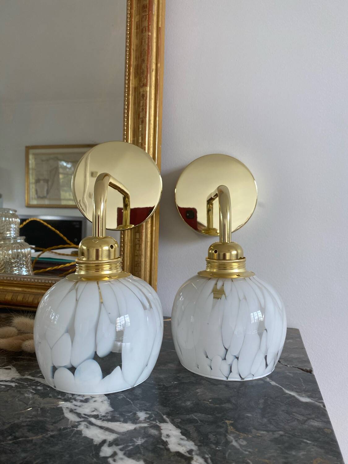 Pair of vintage wall lights