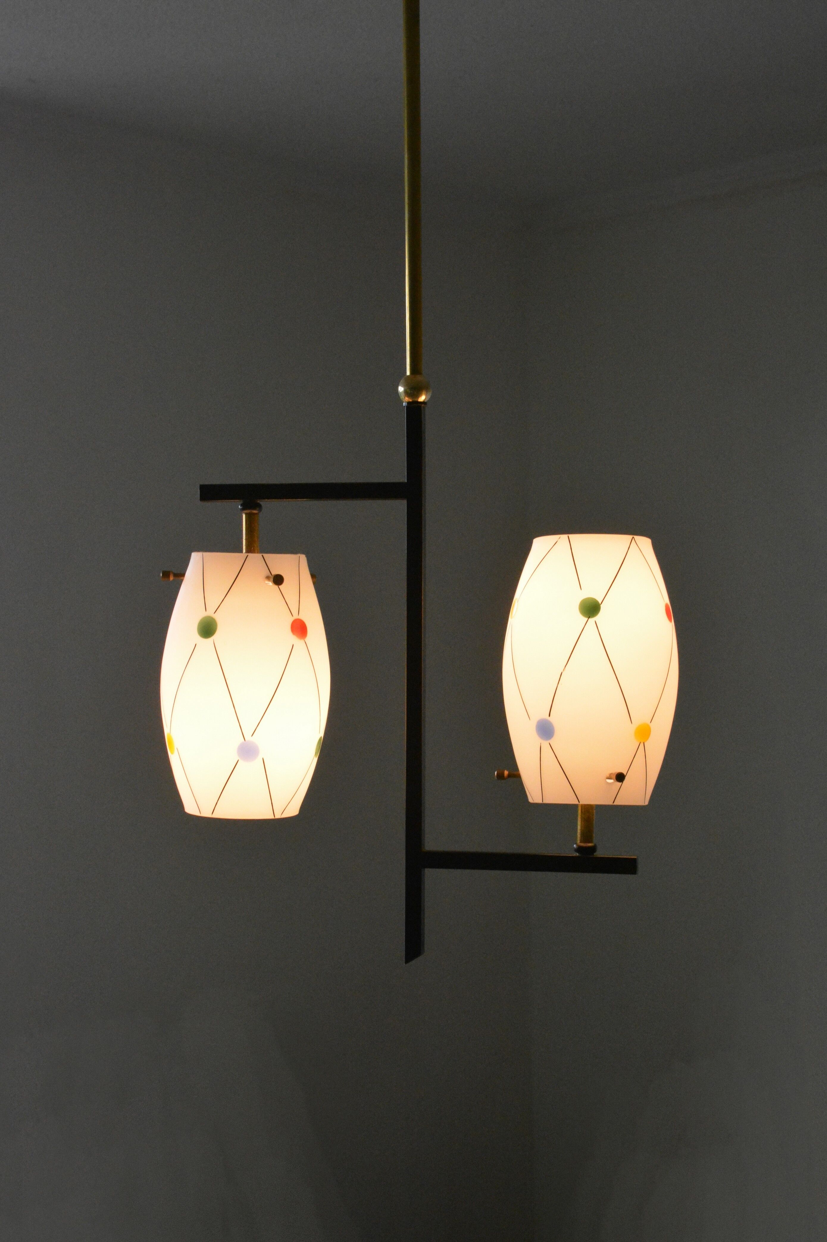 Stilux Milano chandelier 50s