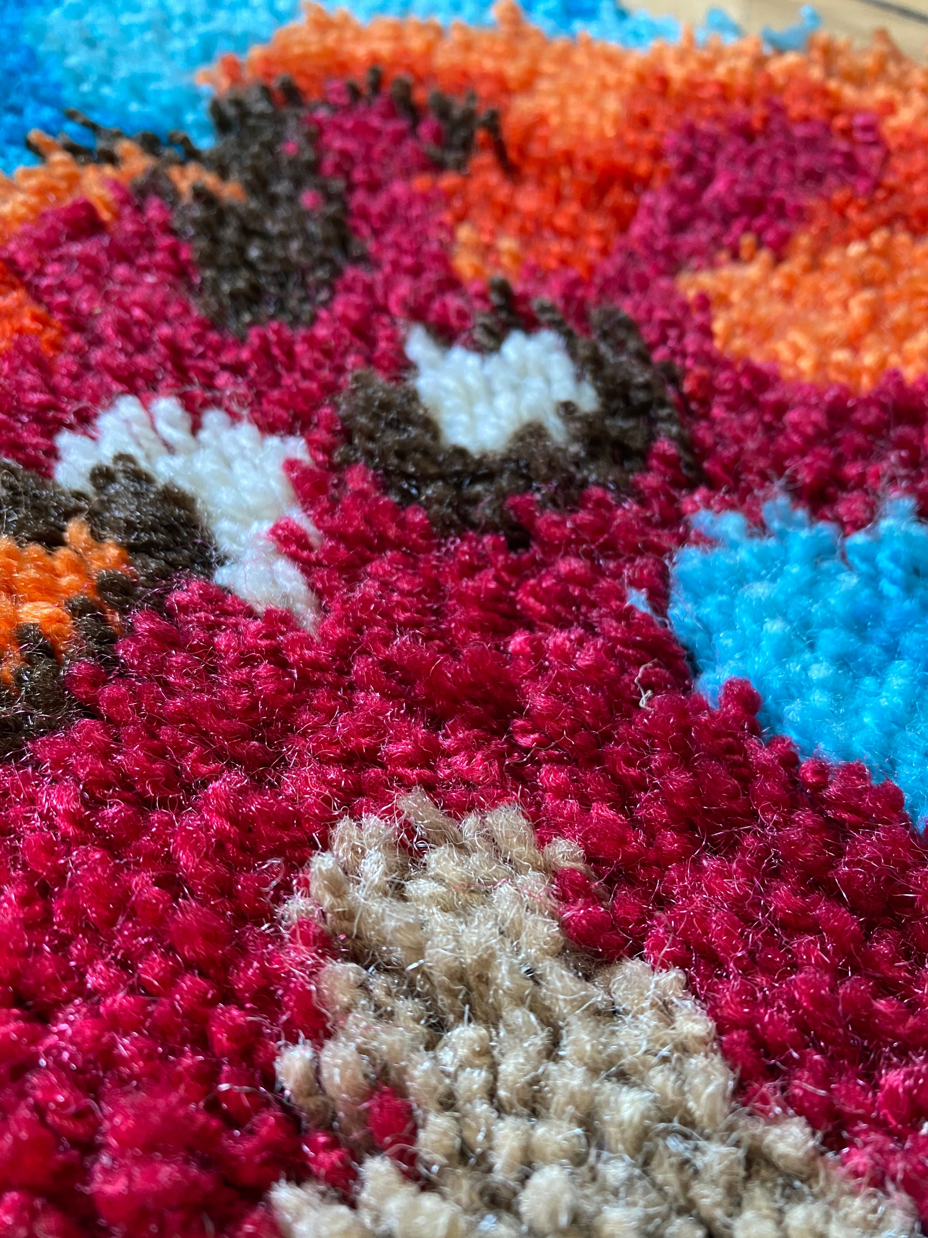 Kilim, roosters, 1970s 59x87cm