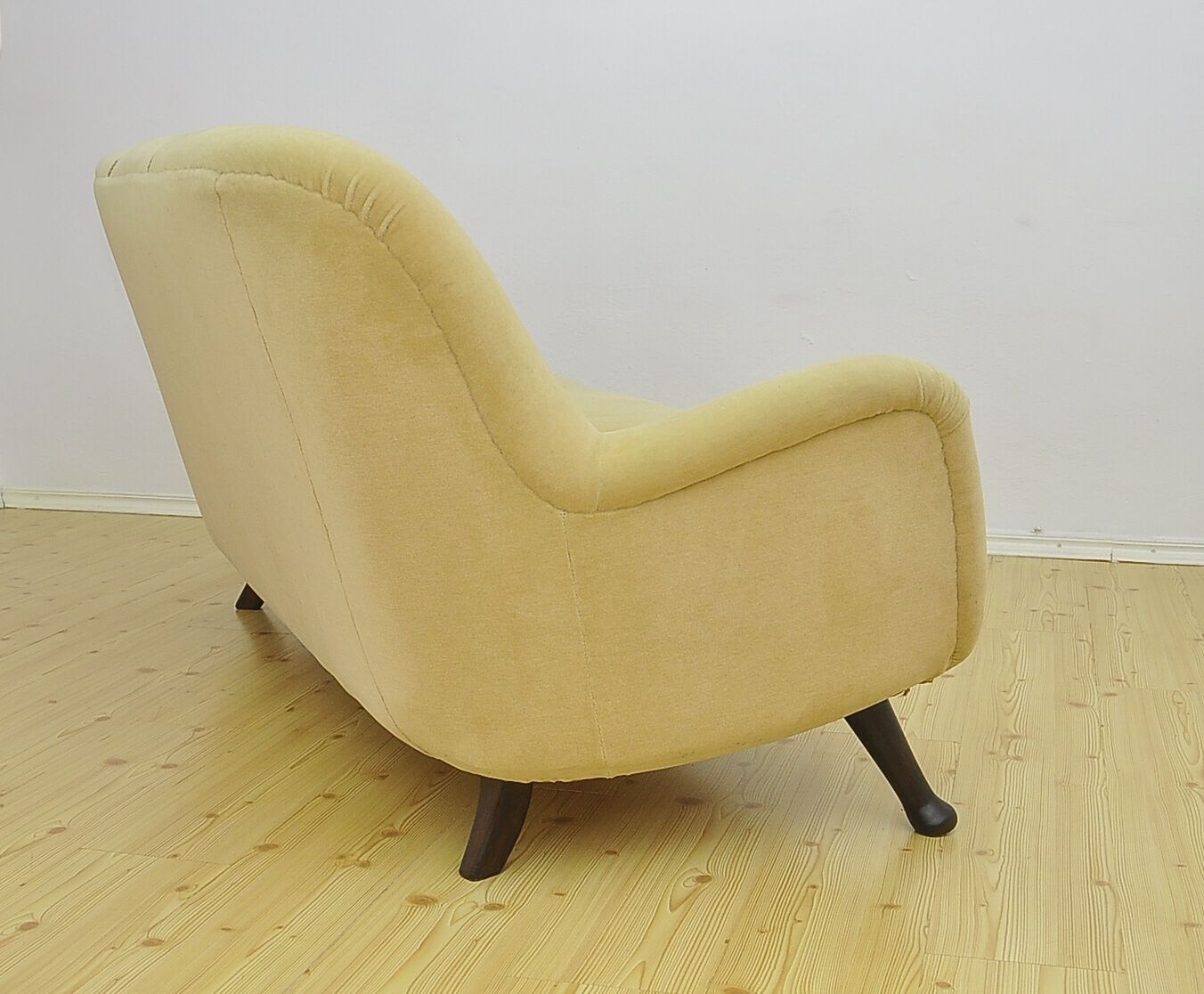 Canapé vintage en velours par Berga Mobler Suède 1940s