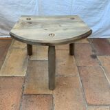 Vintage cowhide tabouret