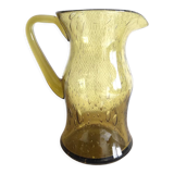 Biot bubbled glass pitcher