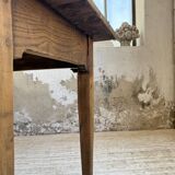 1950s oak farmhouse table with spindle legs