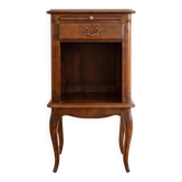 Table d'appoint style Louis XV en bois avec tiroir et niche