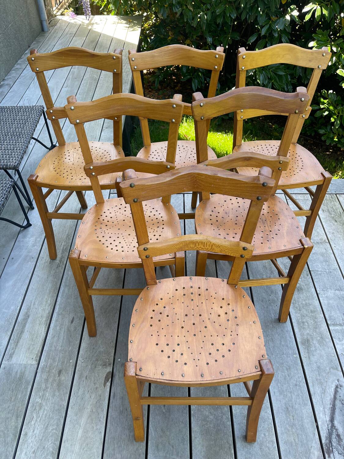 Luterma vintage bistro chairs