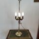 Large Italian-style gold metal lamp H73cm