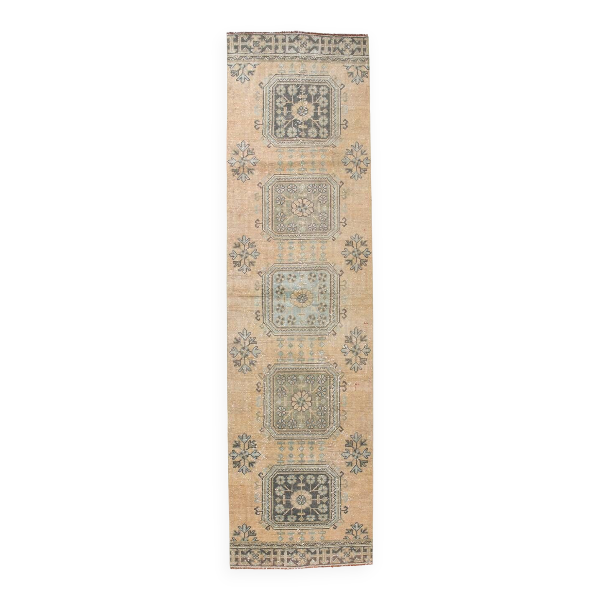 3x10 One Of A Kind Turkish Runner Rug, 85x315Cn