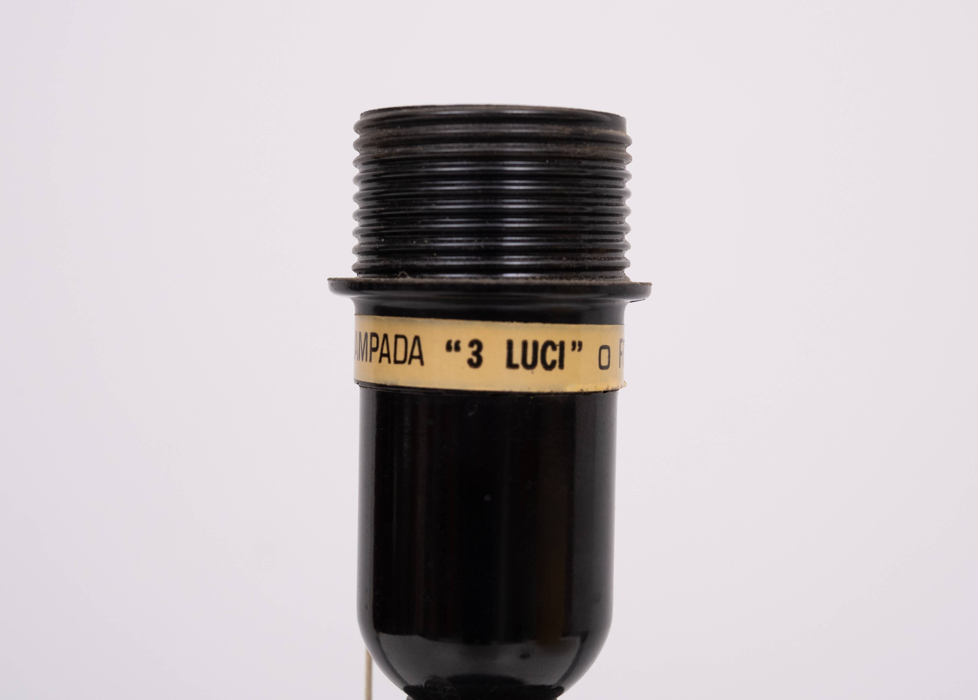 Lampe de table en cuir cousu Jean Adnet, style années 1960