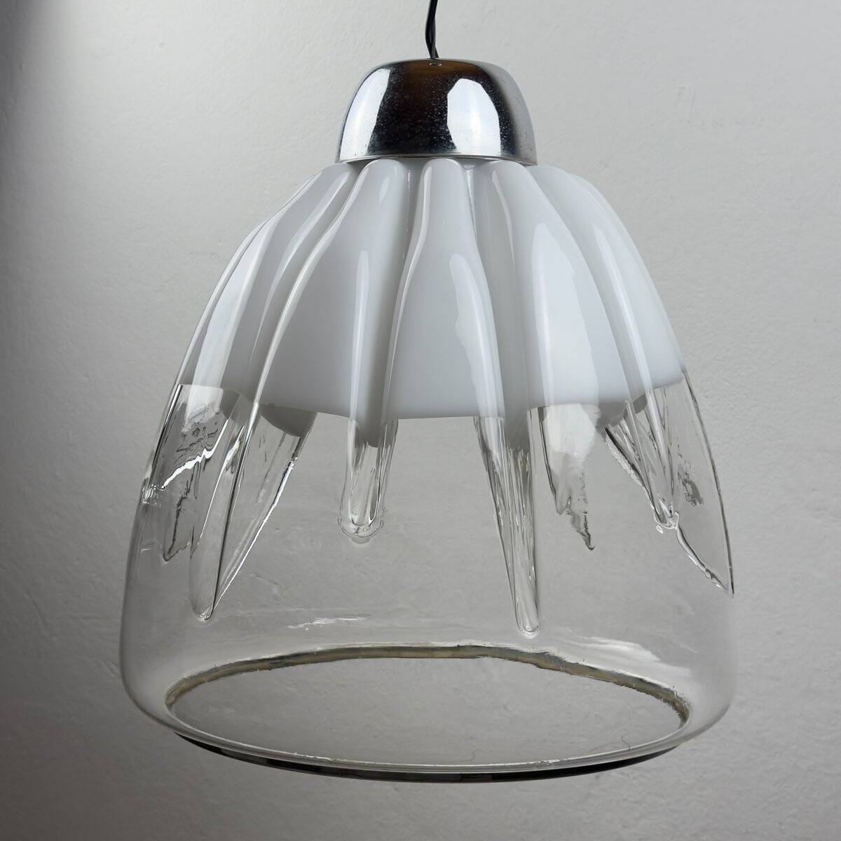 Lampe suspension en verre de Murano par Toni Zuccheri pour VeArt, Italie, années 1960