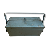 Blue metal toolbox