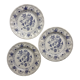 Blue porcelain onion plates