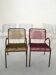 Pair of outdoor scoubidou armchairs
