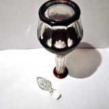 Carafe et 6 verres à liqueur Saint-Louis Bristol Joseph overlay cristal doublé