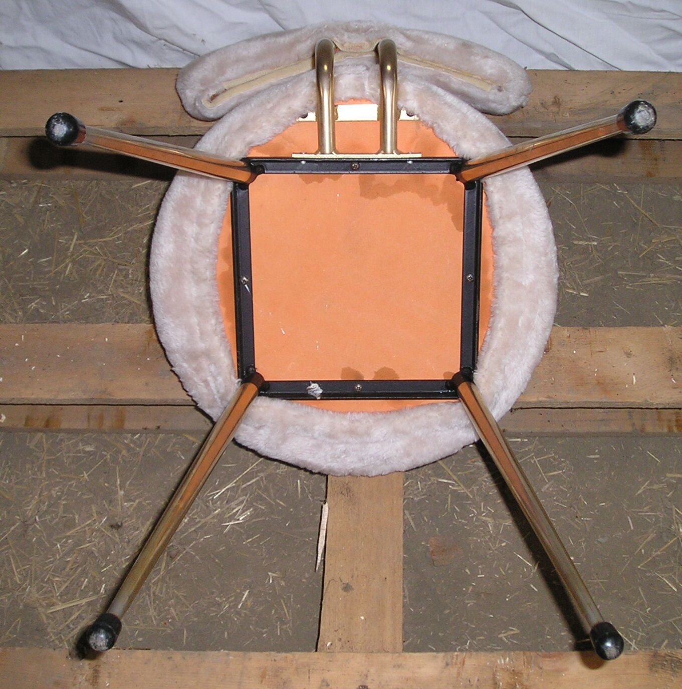 Pelfran chair beige moumoute 1970