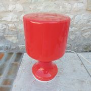 Vintage red opaline lamp from the 70'S