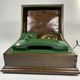 Telcer vintage italian phone chest in solid wood and bakelite - italian design circa 1960-1970